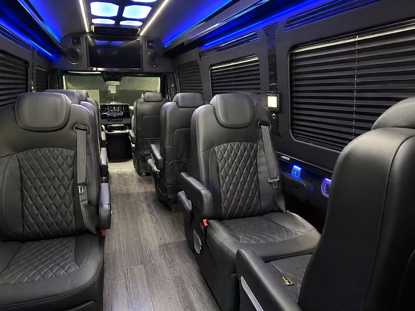 sprinter van with driver inside